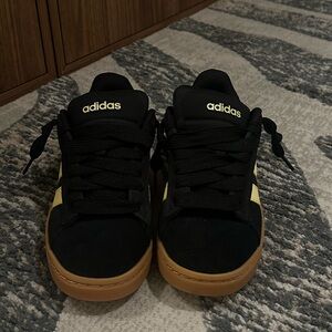 Adidas Black and Yellow Sneakers